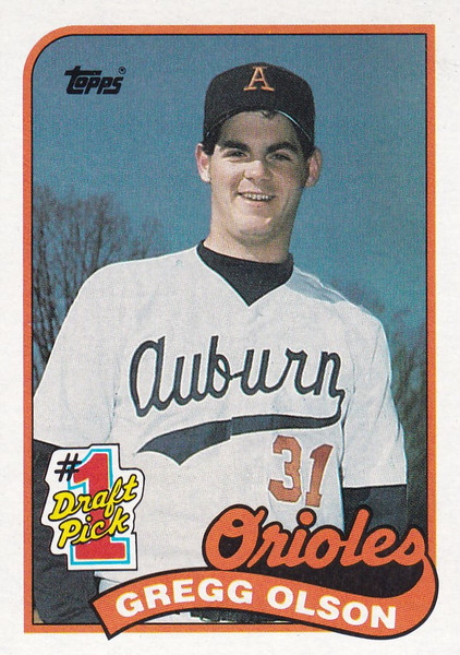1989 Topps Gregg Olson RC #161 -- Orioles