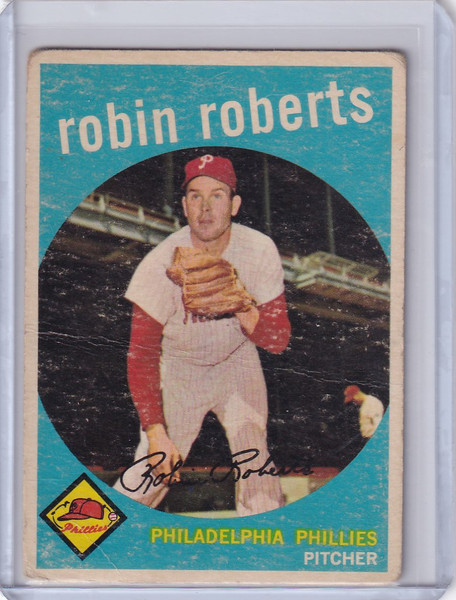 1959 Topps 352 Robin Roberts - Philadelphia Phillies