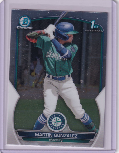 2022 Bowman Chrome #BCP-28 Martin Gonzalez Seattle Mariners