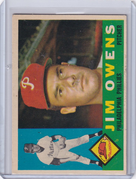 1960 Topps #185 Jim Owens - Philadelphia Phillies