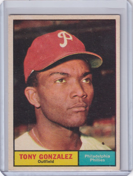 1961 Topps #93 Tony Gonzalez - Philadelphia Phillies