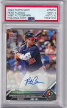 2023 Topps Now WBC Auto Pete Alonso PSA 9 New York Mets