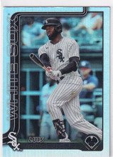 2025 TOPPS SERIES ONE #189 LUIS ROBERT JR REFRACTOR- CHICAGO WHITE
