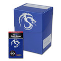 BCW DECK CASE PLASTIC - BLUE (Holds 80 Cards)