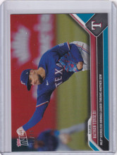 2023 TOPPS NOW PARALLEL #208 NATHAN EDVALDI TEXAS RANGERS 42/49 -  Sportsamerica Sports Cards