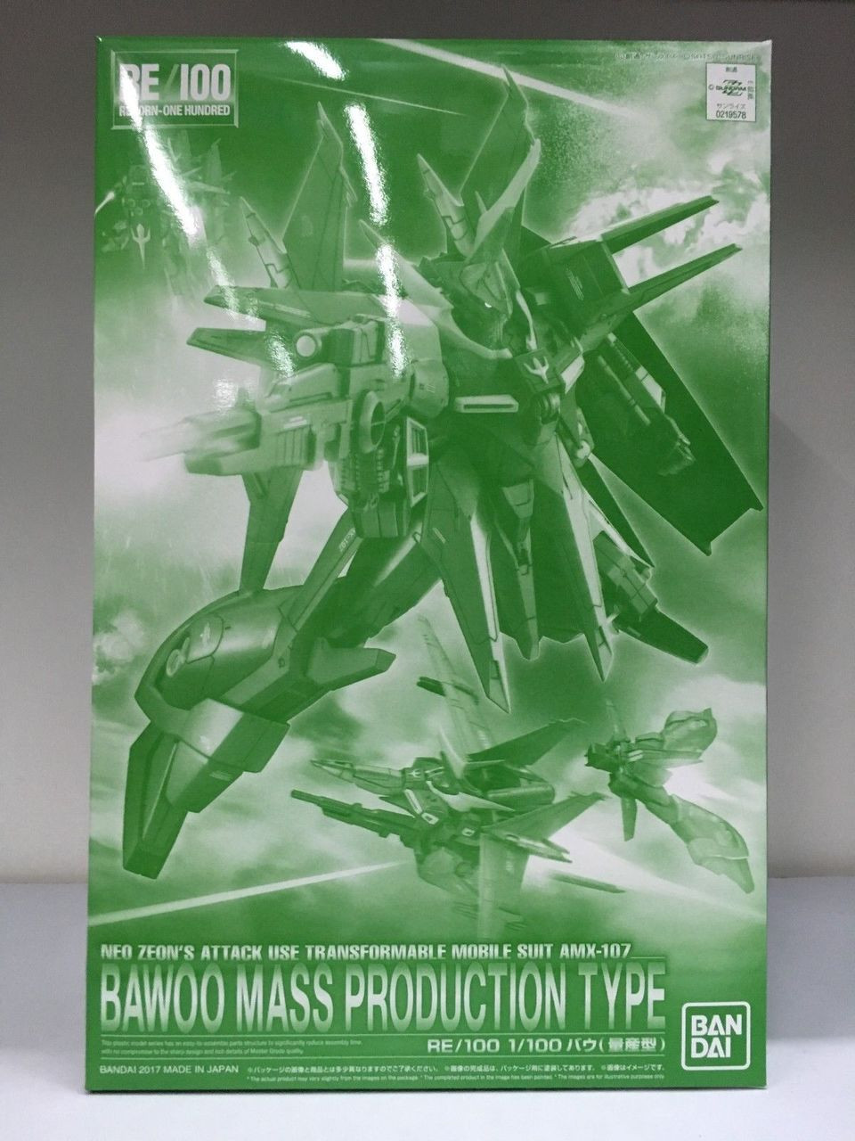 P Bandai Re 1 100 Amx 107 Bawoo Mass Production Type Gundam Models Hobby Gundam Science Fiction