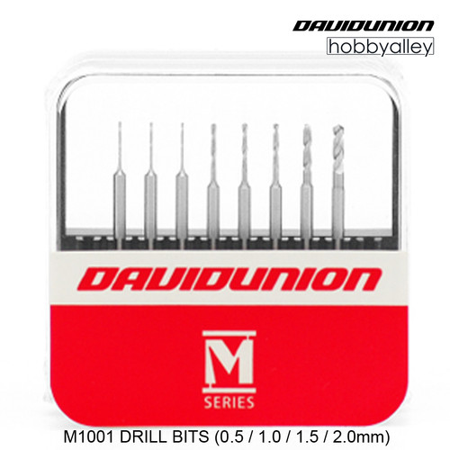 DAVIDUNION - M1001 DRILL BITS (0.5 / 1.0 / 1.5 / 2.0mm)