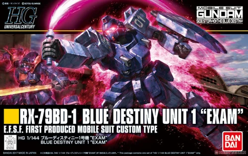 HG 1/144 RX-79BD1 BLUE DESTINY UNIT 1 EXAM