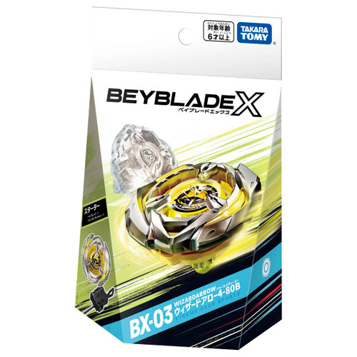 BEYBLADEX - BX-03 STARTER WIZARDARROW 4-80B (BANKEE)