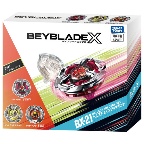 BEYBLADEX - BX-21 HELLSCHAIN DECK SET (BANKEE)