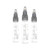 DSPIAE MS-B50 PAINT MIXING BOTTLES (3pcs) for PT-AB
