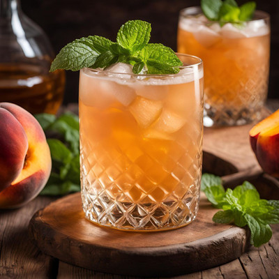 Whiskey Peach Fizz: A Spicy Whiskey Delight