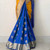 Yellow n Peacock blue Kanchipuram saree    SAR00338