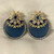 Colorful round earrings.    FAS00186