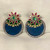 Colorful round earrings.    FAS00186