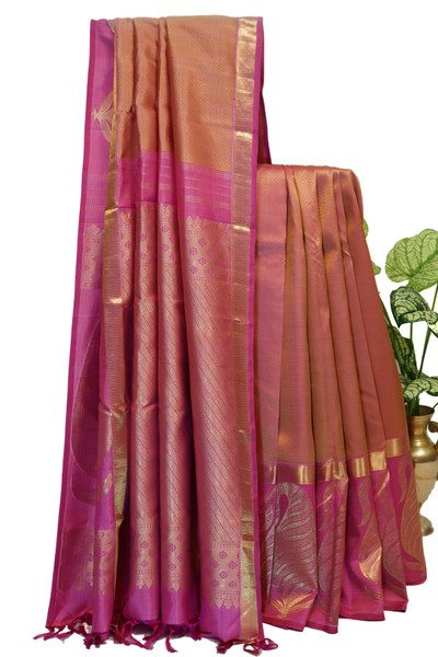 Pretty Pink Kanchipuram saree SARLW00504