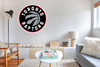 Toronto Raptors Ball Circle, NBA Basketball Sticker,