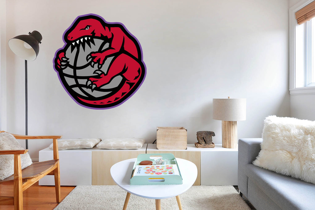 Toronto Raptors Wrapped around Ball Circle, NBA Basketball Sticker,