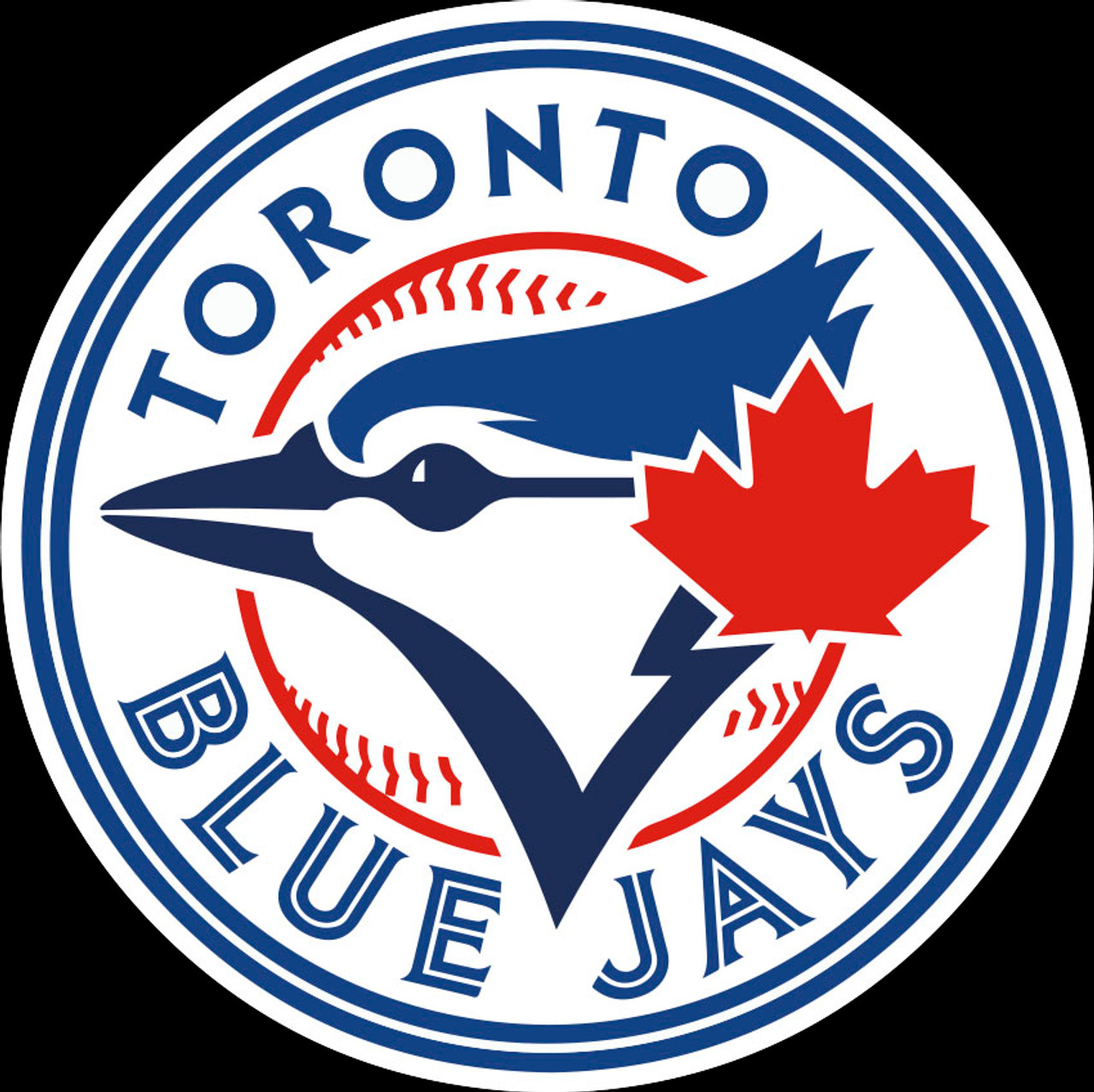 Toronto Blue Jays Round Decal, Peel-N-Stick