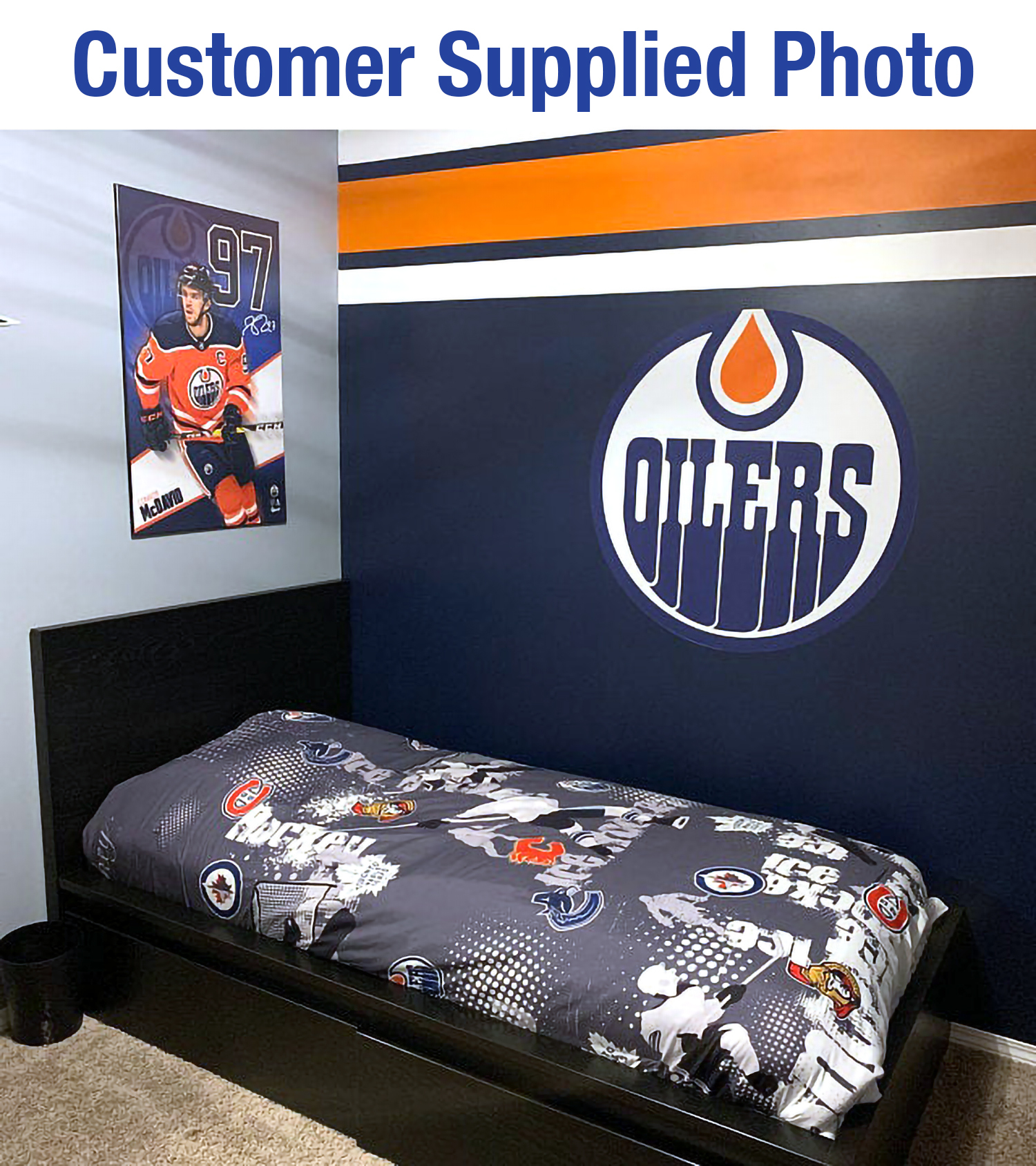 Edmonton Oilers wall decal, Sticker