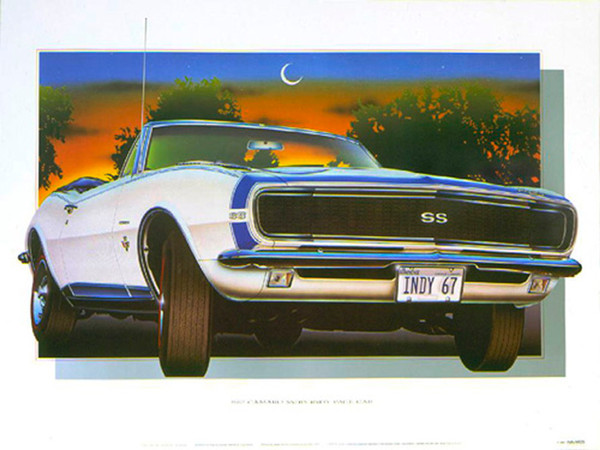 67 CAMARO SCREENLESS LITHOGRAPH