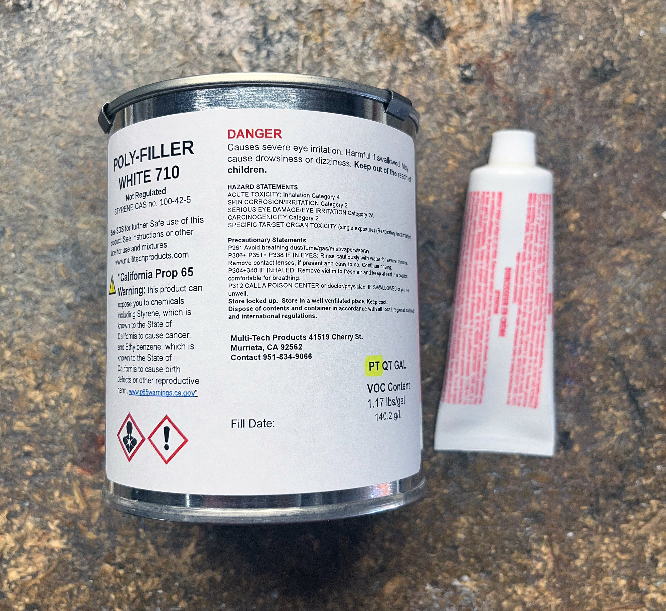 HALF TIME One-Step Filler and Glazing Putty 1/2 Gallon