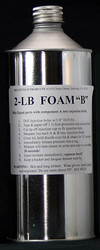 2 LB pound foam as separate components. A or B side. inject, pour or flotation, tub bottom inlay assists stopping movement & builds strength structural support