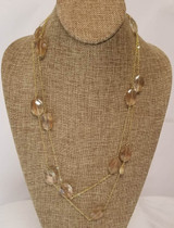 Copper Quartz Long Chain (Gold)