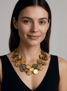 Triple Mother of Pearl Necklace