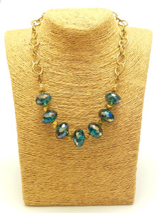 Czech Crystal Gold Chain