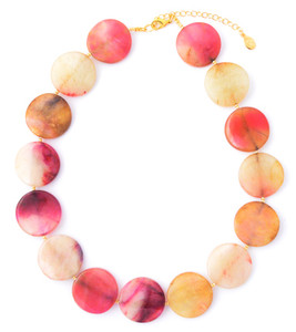 Agate Large Coin Necklace