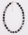 Round Faceted Black Agate Necklace