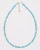 Small Round Turquoise and Sterling Silver Bead Necklace