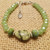 Green Crystal and Green Quartz Bracelet
