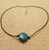 Turquoise Leather Necklace