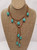 Turquoise Lariat Leather Necklace