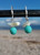 Mother of Pearl and Czech Glass (Silver) Earrings