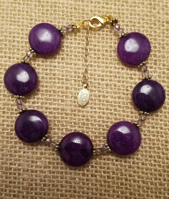Purple Agate Bracelet