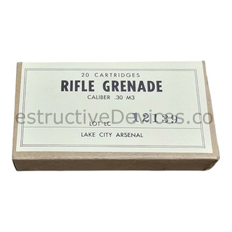 20ct box of M3 30-06 Rifle Grenade Blank Cartridge