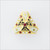 ΣΦΔ Crown Set Pearl Badge with Rubies