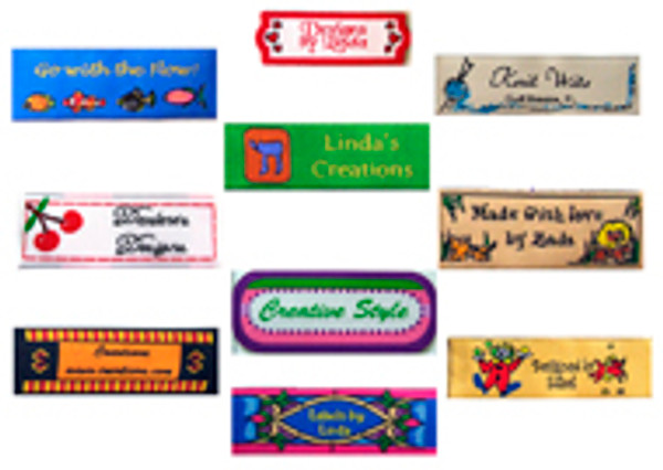 7/8" x 2 1/4" Woven Labels - 50+ Labels