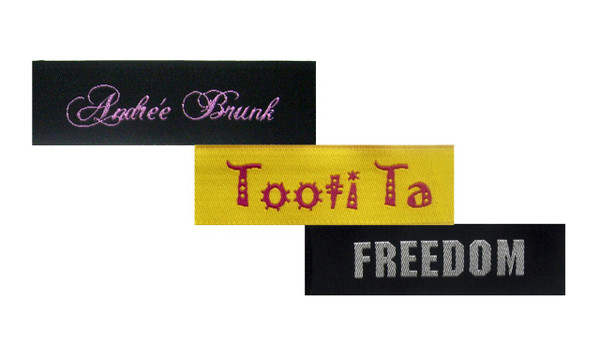 Semi Custom 1 Line Woven Clothing Label