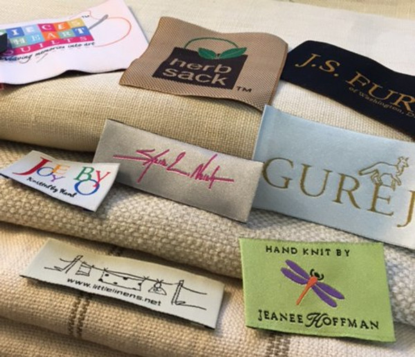 Custom Woven Clothing Tags and Iron on Labels