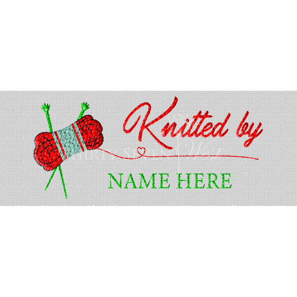 Knitted by Pre-Designed Woven Fabric Clothing Labels