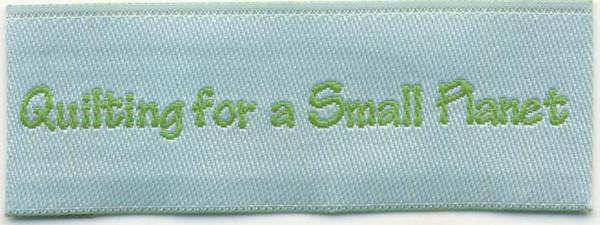 Personalized Fabric Quilting Labels - 1 Line Layout