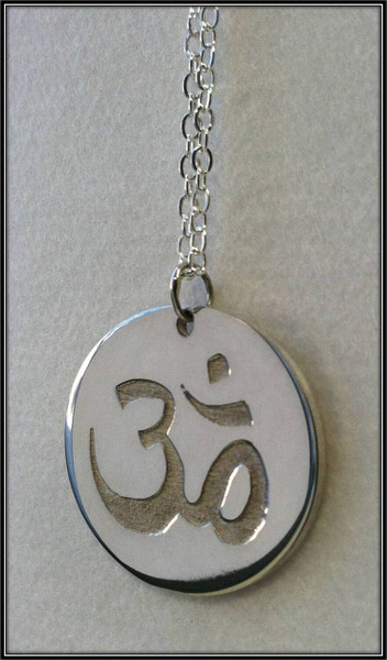 Sterling Silver Om Pendant