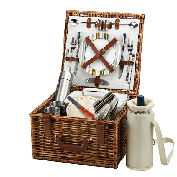 Cheshire Basket for 2 w/coffee service -Santa Cruz