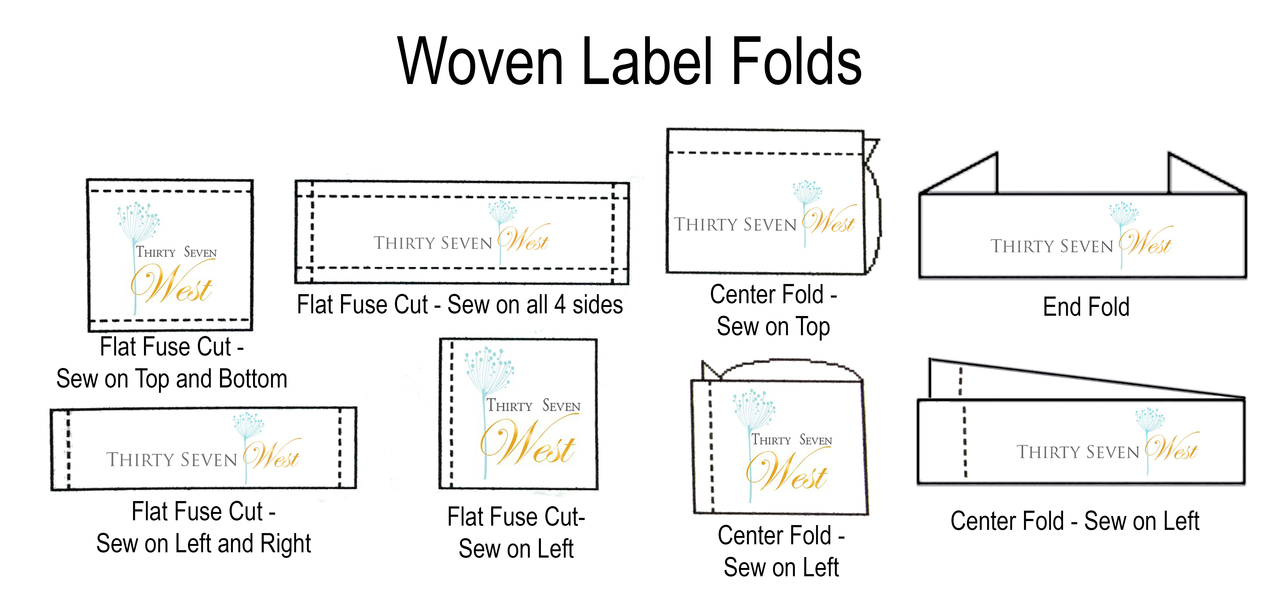 Types of Folds for Wardrobe and Costume Custom Woven Labels