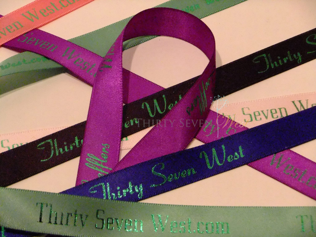 custom printed satin ribbon