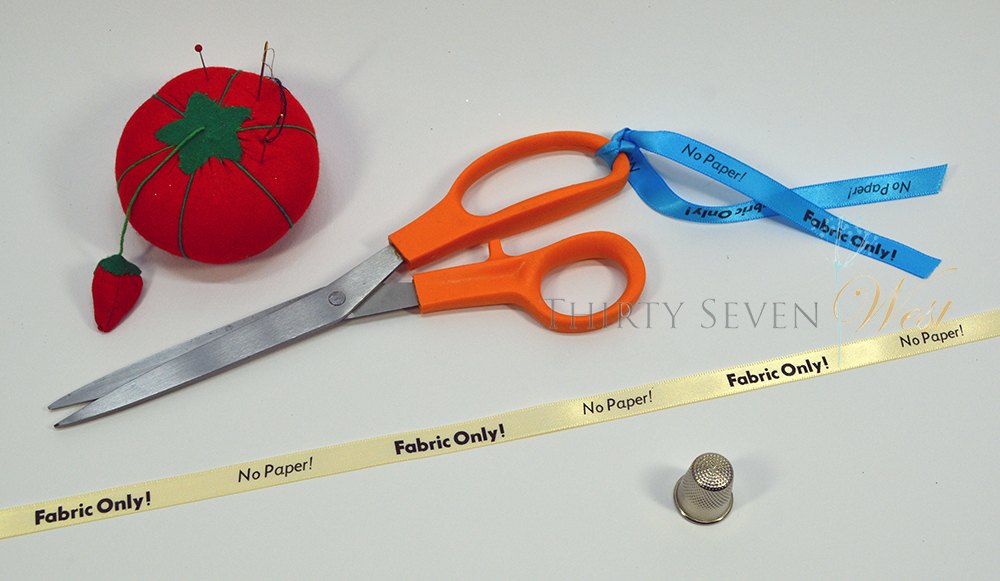 Fabric Only! No Paper! Scissor Ribbon to Protect your Sewing Scissors